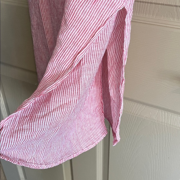 Tahari Striped Braided Straps Linen Cover Up Dress! - Picture 7 of 8